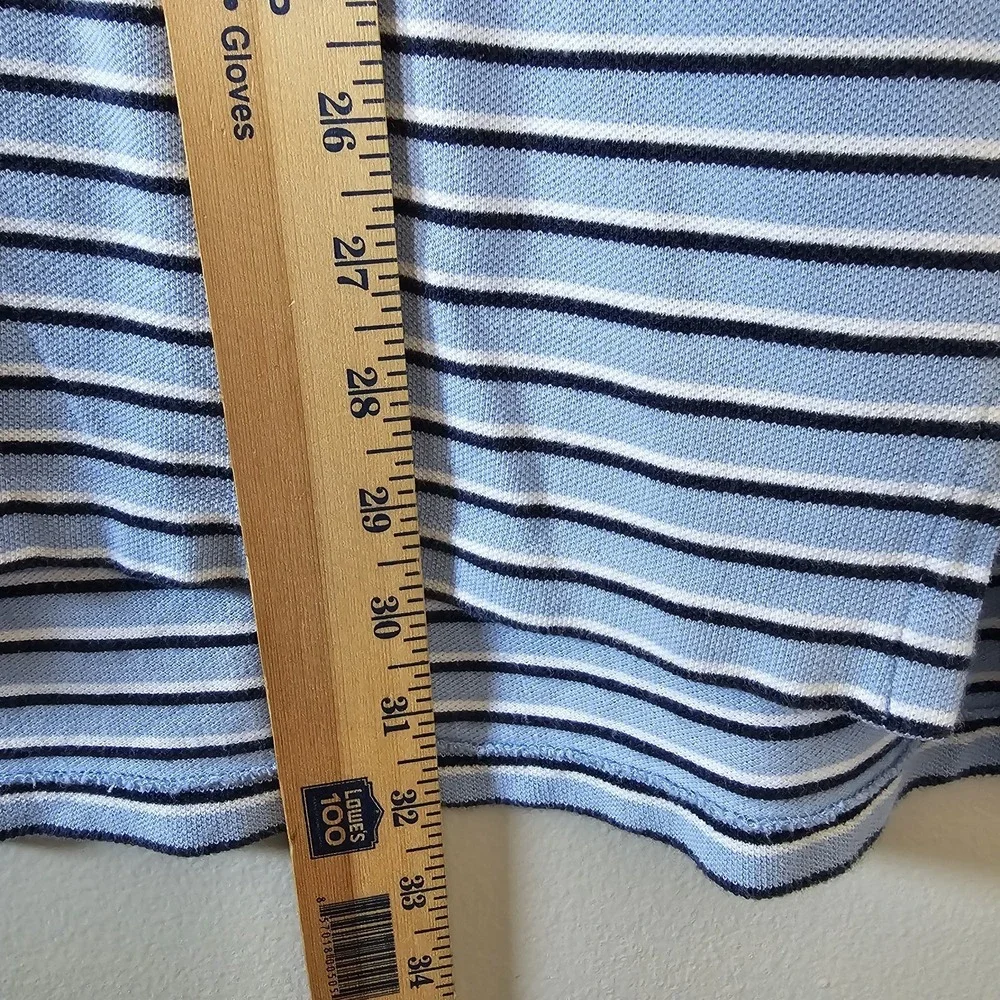 Polo Ralph‎ Lauren Shirt Men's Size XLT Polo Shirt Blue Stripe Pony Tall